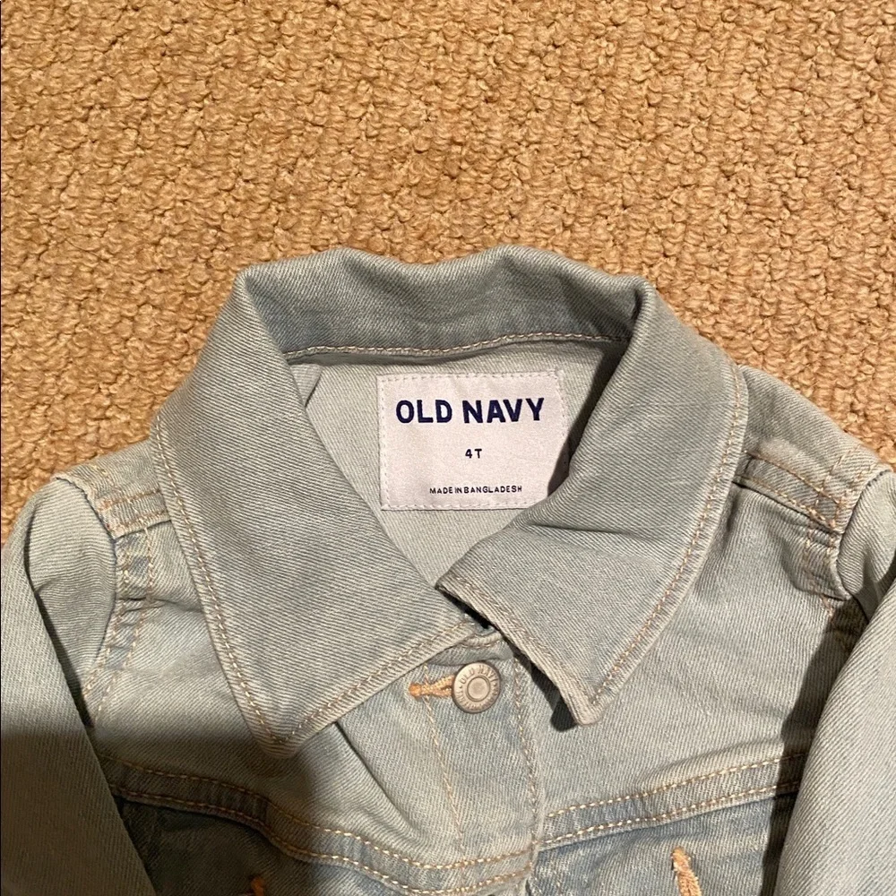 Old Navy Toddler Light Blue Denim Jean Jacket 4T